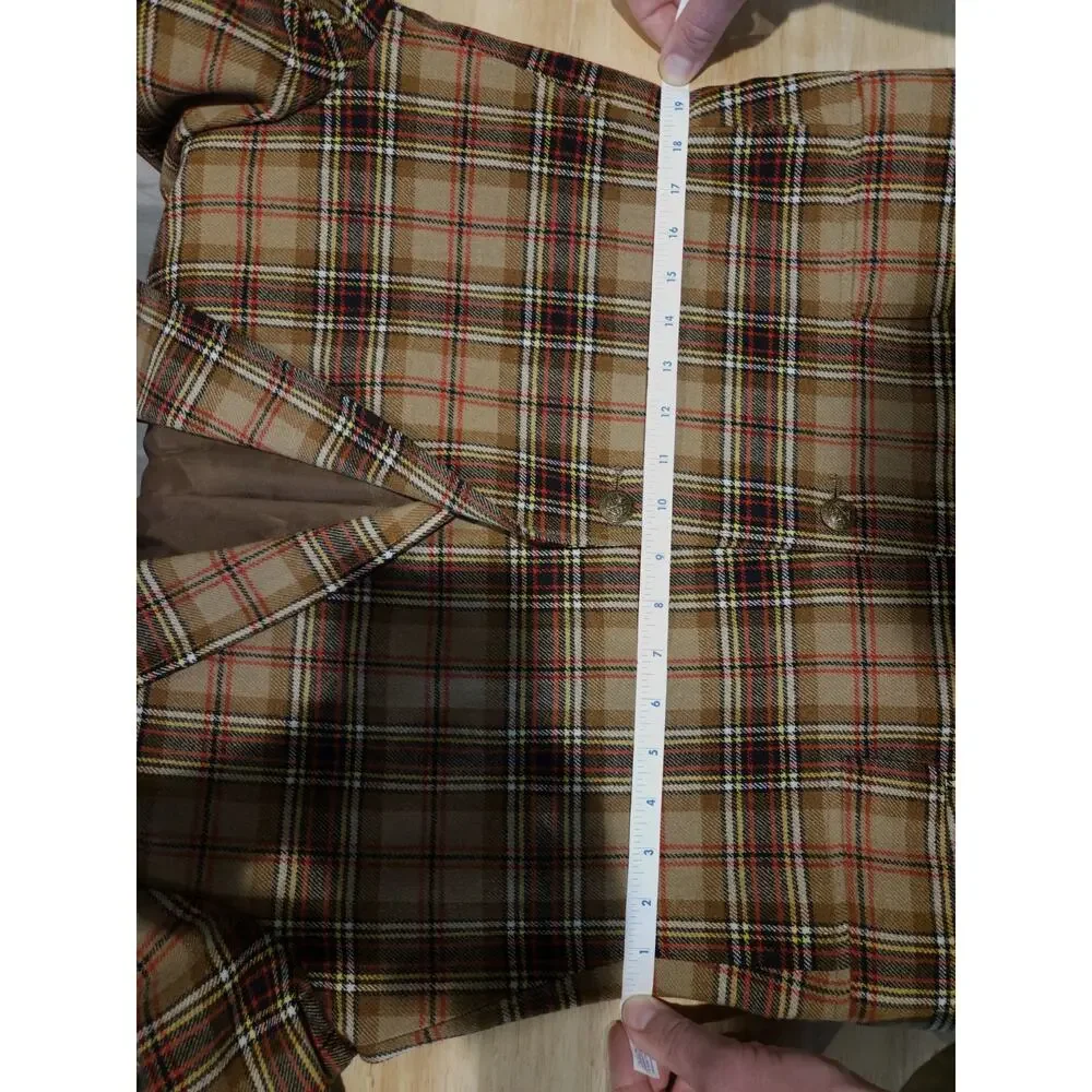 VINTAGE PENDLETON Mens Blazer Sport Coat Jacket Plaid Size 40L Virgin Wool USA